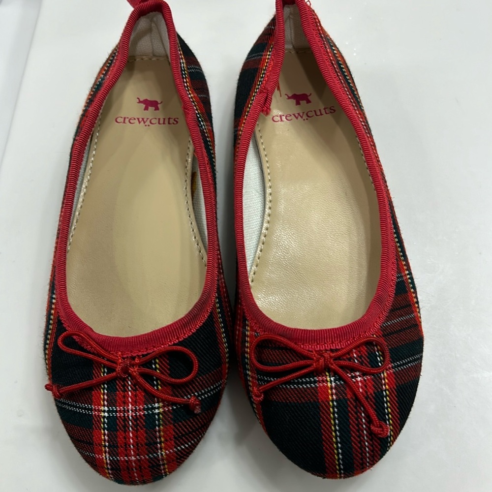 Crewcuts Holiday Tartan Ballet Flats